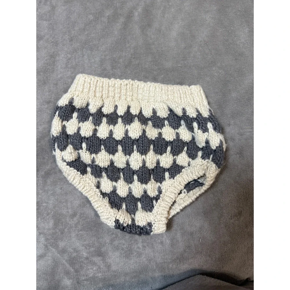NWOT Rylee + Cru Baby Sweater Bloomer Slate‎ Stripe  Size 18-24 Mo. Girl Warm